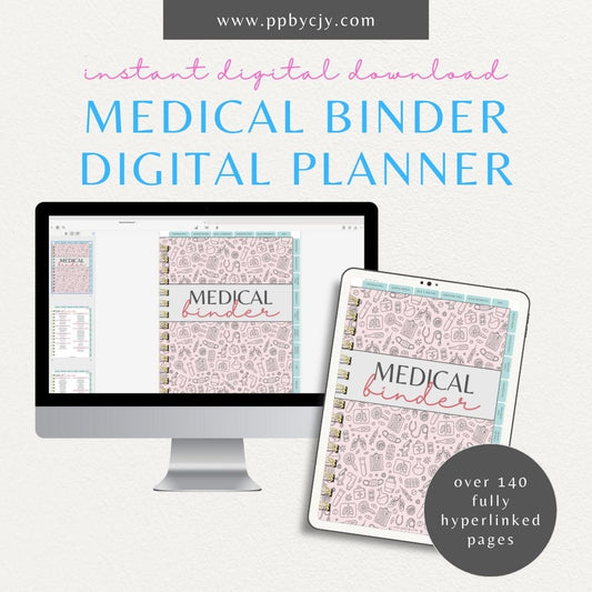 Medical Information Digital Planner Template