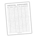 Medical Expenses Printable PDF Template