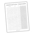 Medication Tracker Printable PDF Template