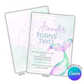 Mermaid Tail Printable Invitation