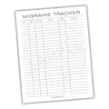 Migraine Tracker Printable PDF Template