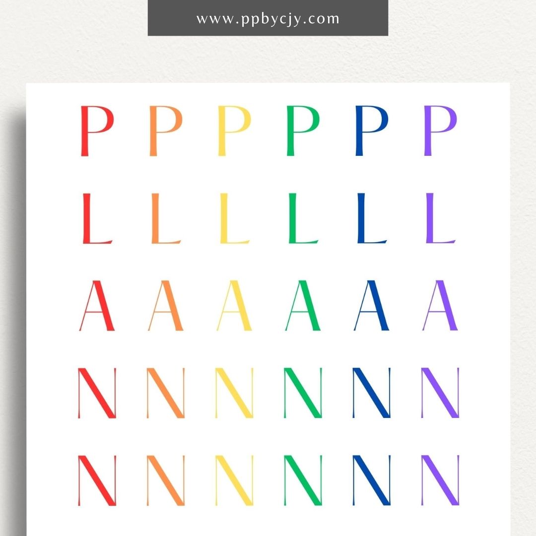 Rainbow Binder Cover Art Design Printable Template – Digital download for creating vibrant and colorful binder covers with a rainbow theme