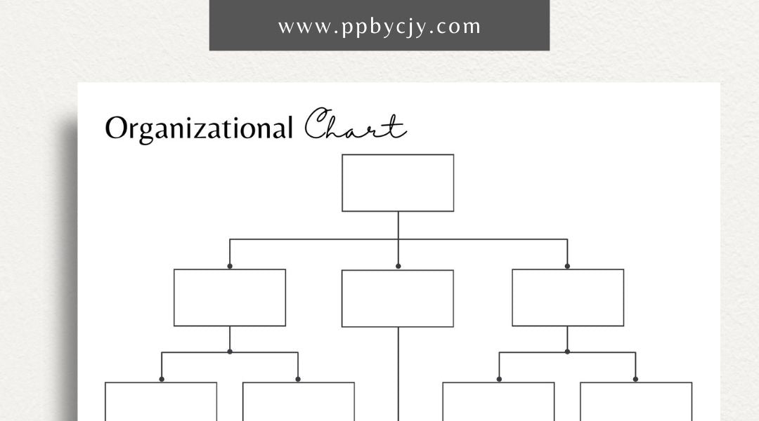 printable template page with columns and rows related to business structure hierarchy