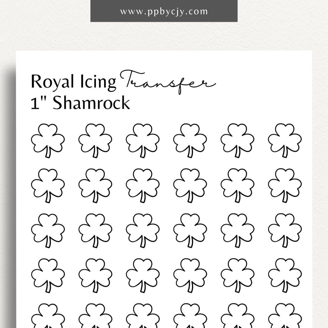 printable template page for royal icing transfers