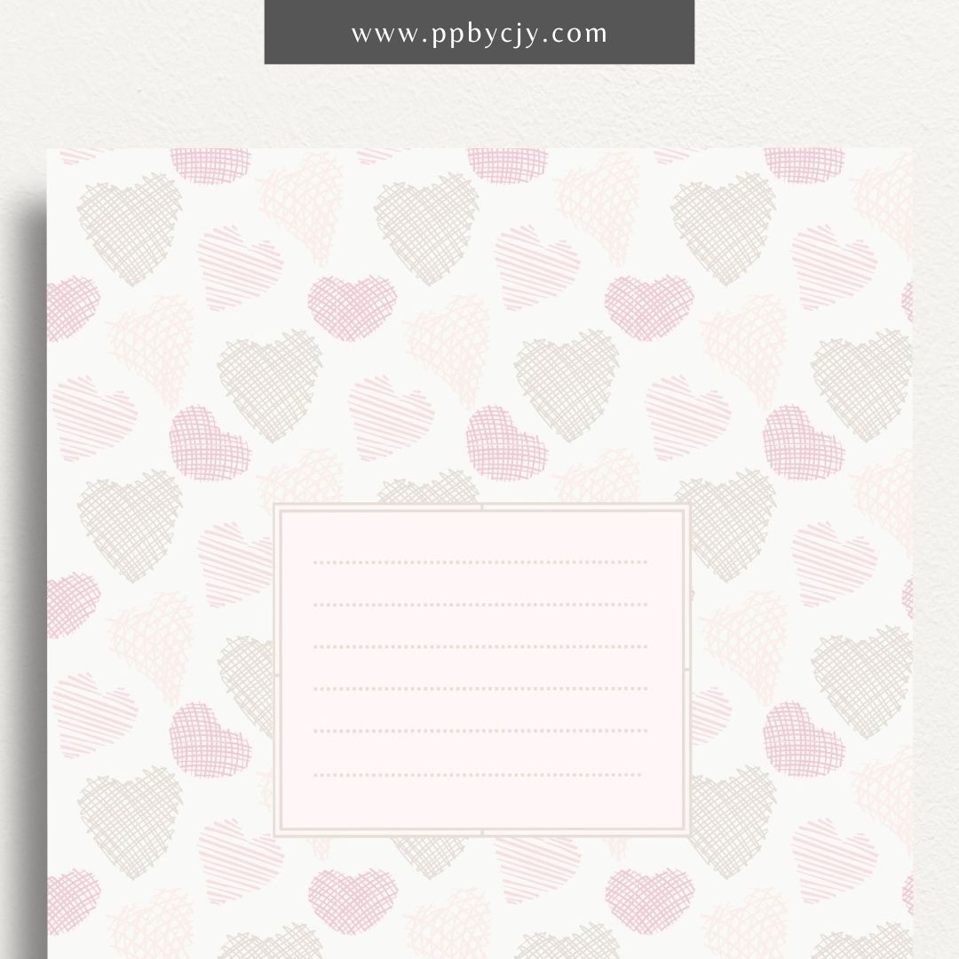 Delicate Pink Binder Cover Art Design Printable Template – Digital Download for Elegant and Stylish Binder Organization