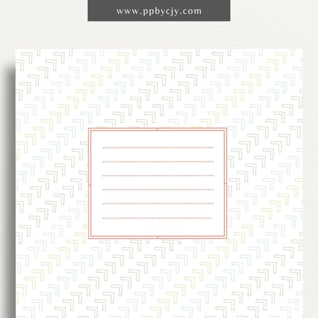 printable template page for covering a binder with popsicle style