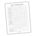 Multiple Sclerosis Tracker Printable PDF Template