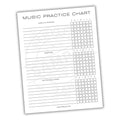 Music Practice Chart Printable PDF Template