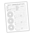 Night Sky Observation Printable PDF Template