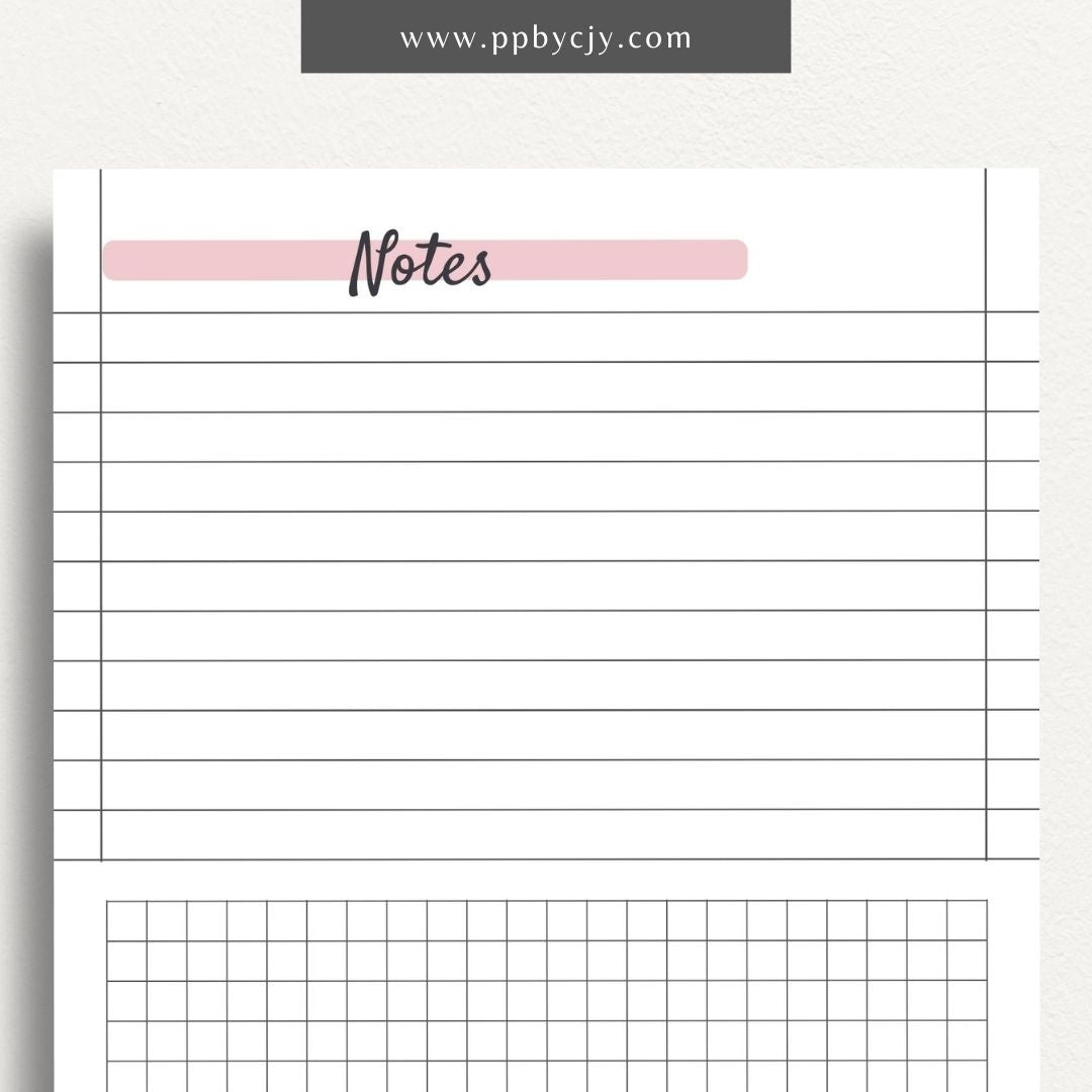 Sketchbook Journal Printable Paper Template