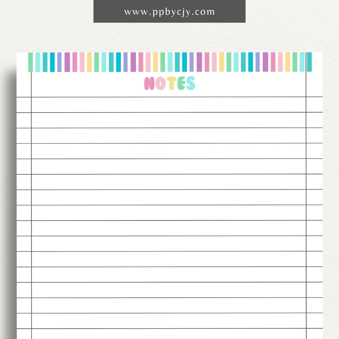 printable template page with dots in a lined journal paper