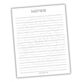 lined note paper page with every other lined bolded