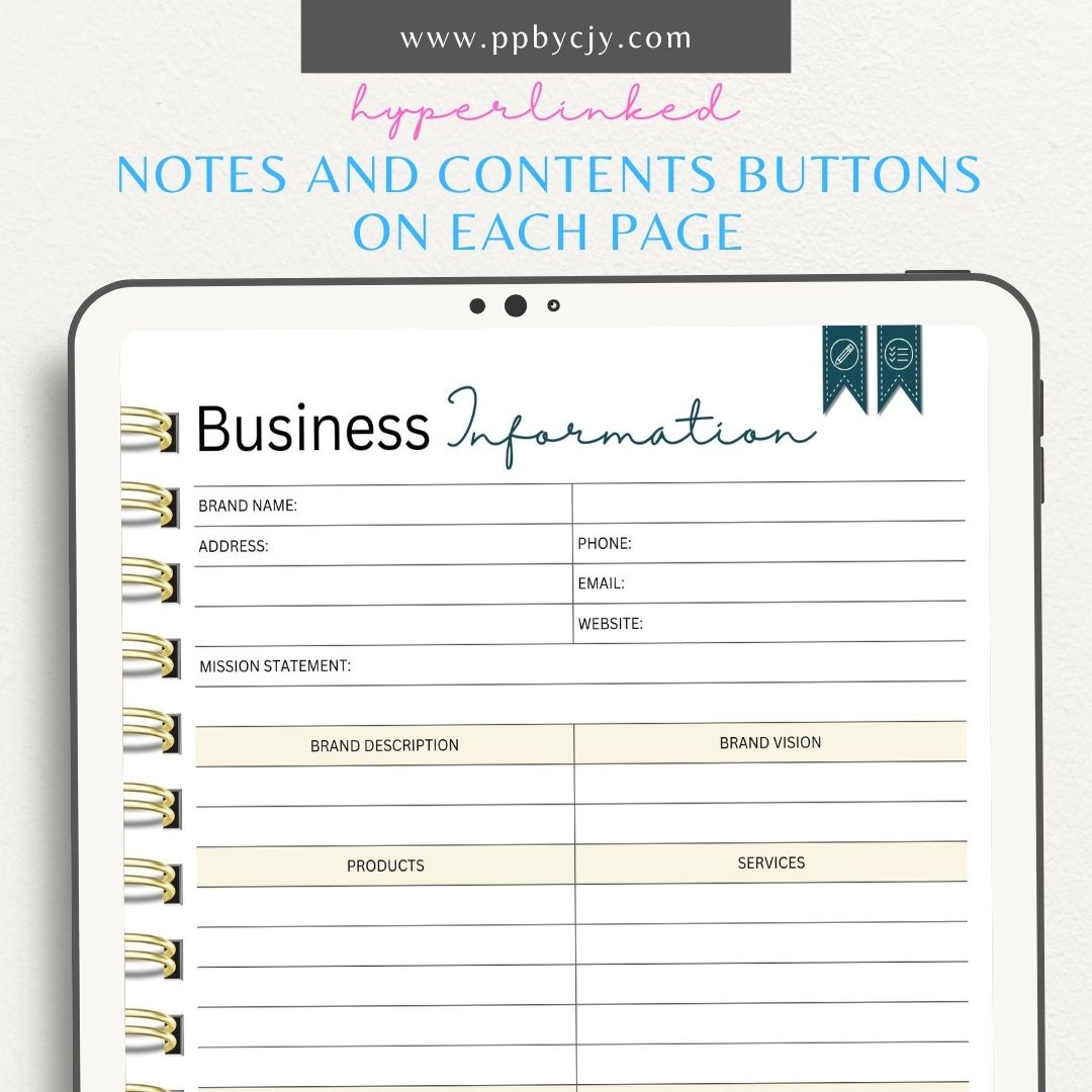 Candle Business Digital Planner Printable Template – Digital Download for Organizing and Managing Candle Business Activities and Goals