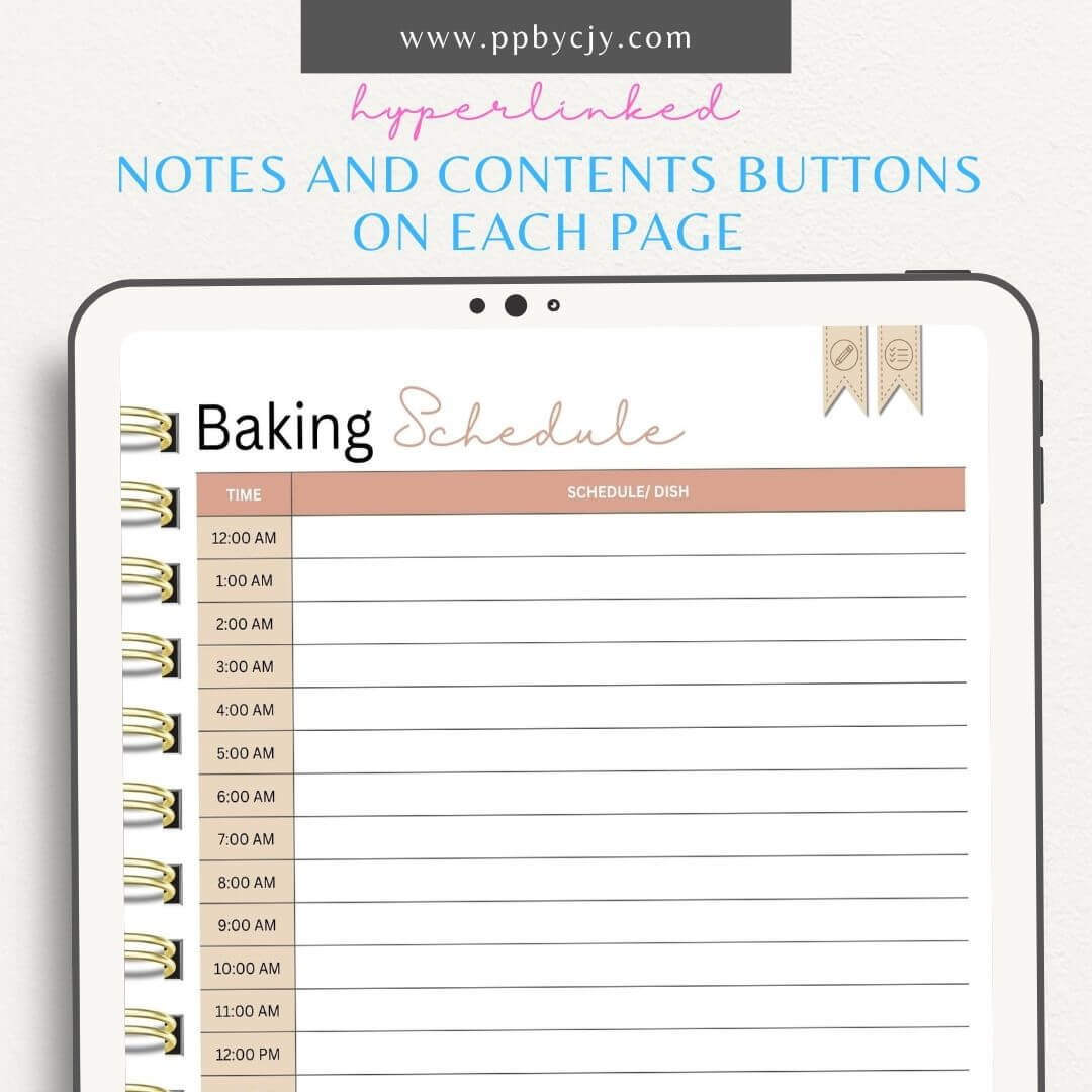 Thanksgiving Digital Planner Printable Template – Digital download for organizing and managing Thanksgiving details, including meal plans, shopping lists, schedules, and activities