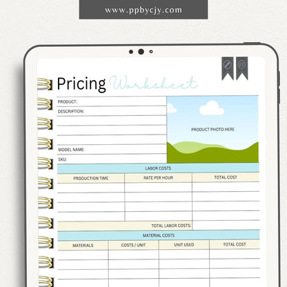 Knitting Business Digital Planner – Digital download for organizing and managing all aspects of your knitting business, including projects, orders, and finances.