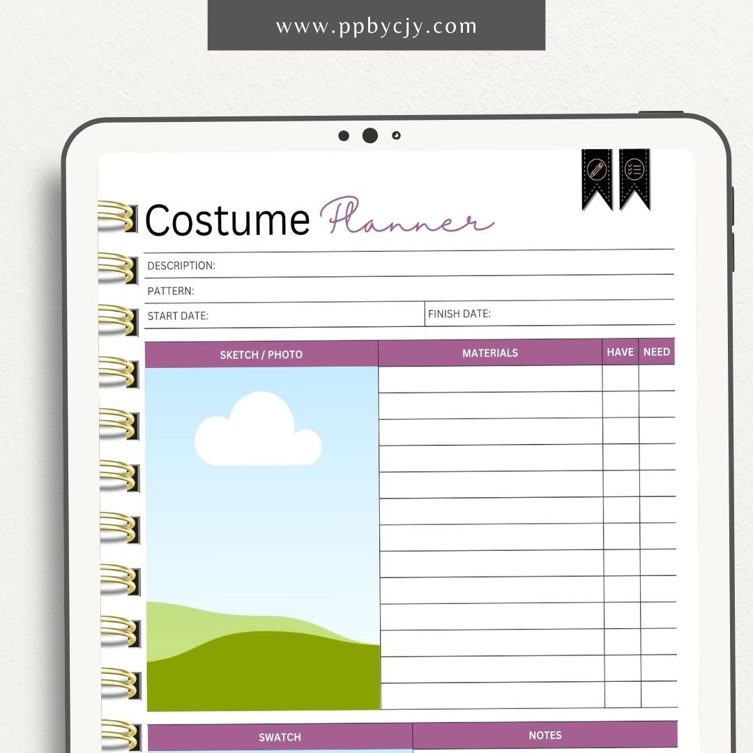 Halloween Digital Planner – Digital download featuring themed pages for organizing Halloween activities, events, and preparations.