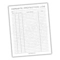 Pet Parasite Prevention Log Printable PDF Template