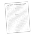 Parent Teacher Conference Form Printable PDF Template
