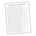 Period Tracker Printable PDF Template