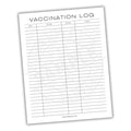 Pet Vaccination Record Printable PDF Template