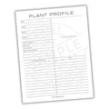 Plant Profile Printable PDF Template