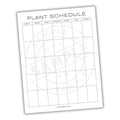 Garden Seed Planting Schedule Printable PDF Template