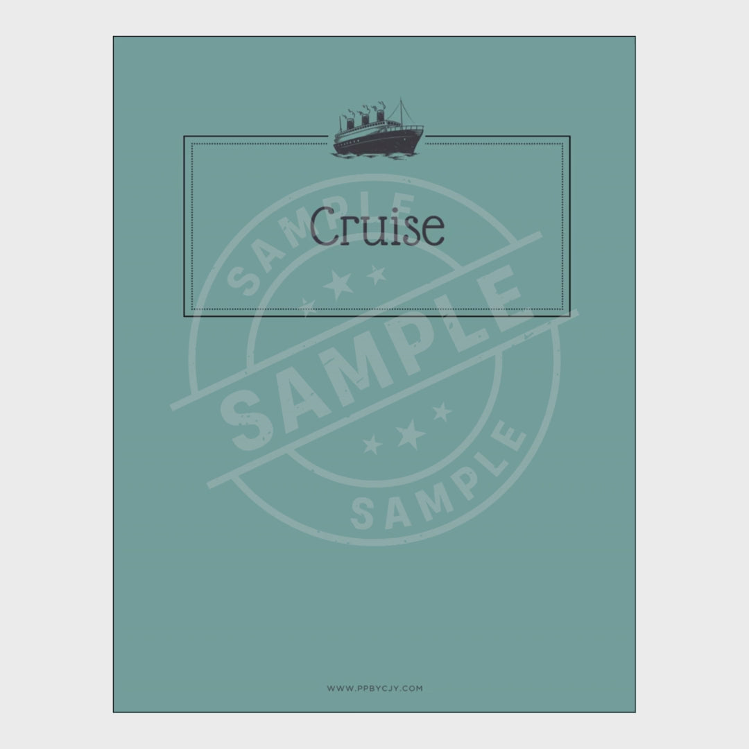 Cruise Vacation Planner Bundle – 10 Page Travel Planning Printable