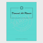 video for Diamond Art Planner with cover and pages on a white background