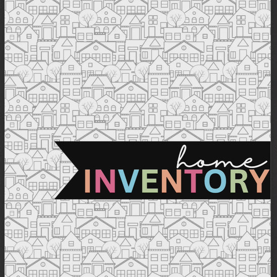 Home Inventory Printable Template Bundle with 75+ pages, including item logs, warranty records, and insurance details