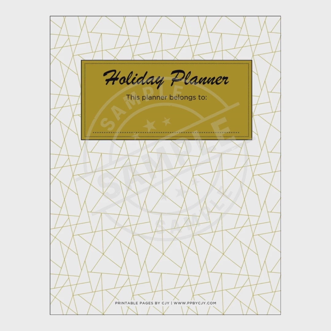 Ulitmate Holiday Binder - 134 Page Family Celebration Planner