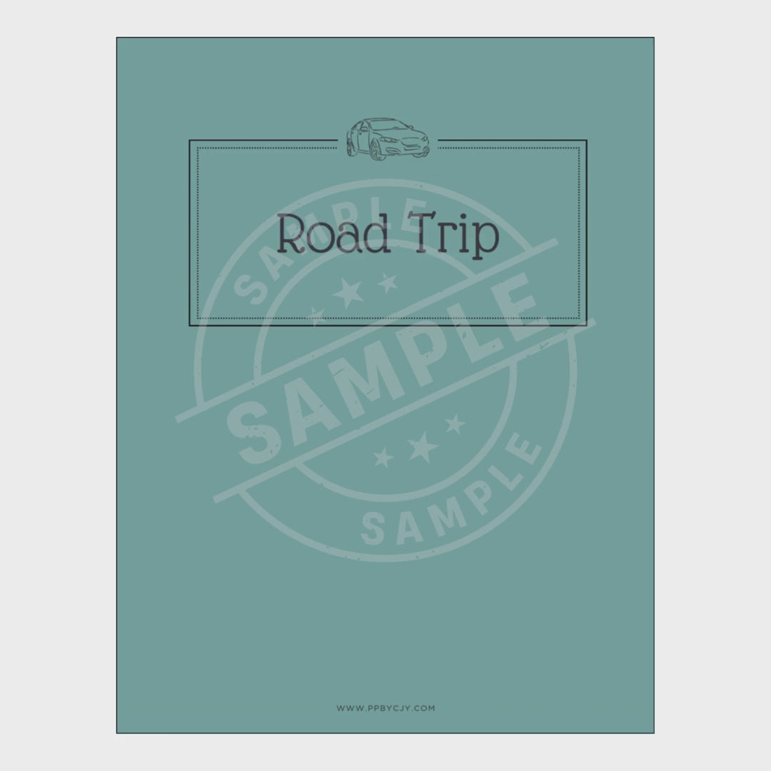 Road Trip Vacation Planner Bundle – 11 Page Travel Planning Printable