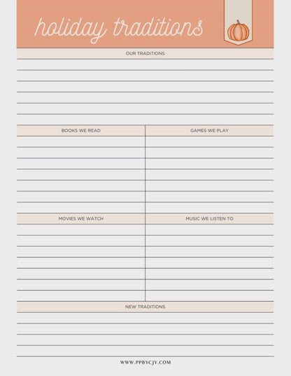 Halloween Planner Printable PDF Bundle with 10 pages, including party planning, shopping lists, costume tracking, and decoration ideas