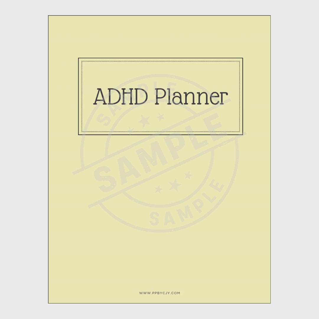 ADHD Planner Printable Bundle – 22 Page Daily, Weekly & Habit Tracker