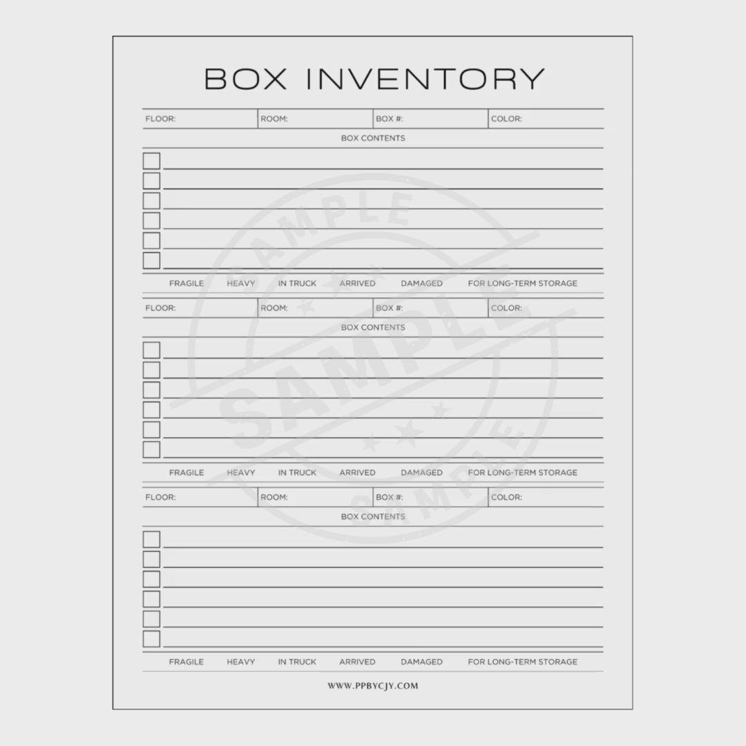 video of Box inventory form on a white background with a call to action to watch the full preview.