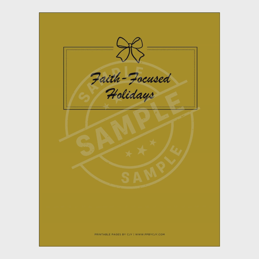 Faith-Focused Christian Holiday Planner - 38 Page Easter & Christmas Planning Bundle