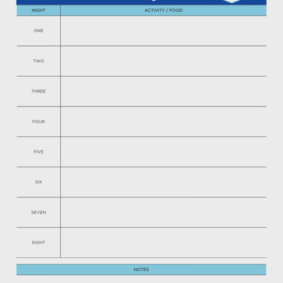 Hanukkah Planning Printable PDF Template Bundle with gift tracker, meal planner, and candle lighting log.

