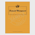 video for Set of financial management forms with an orange cover on a white background
