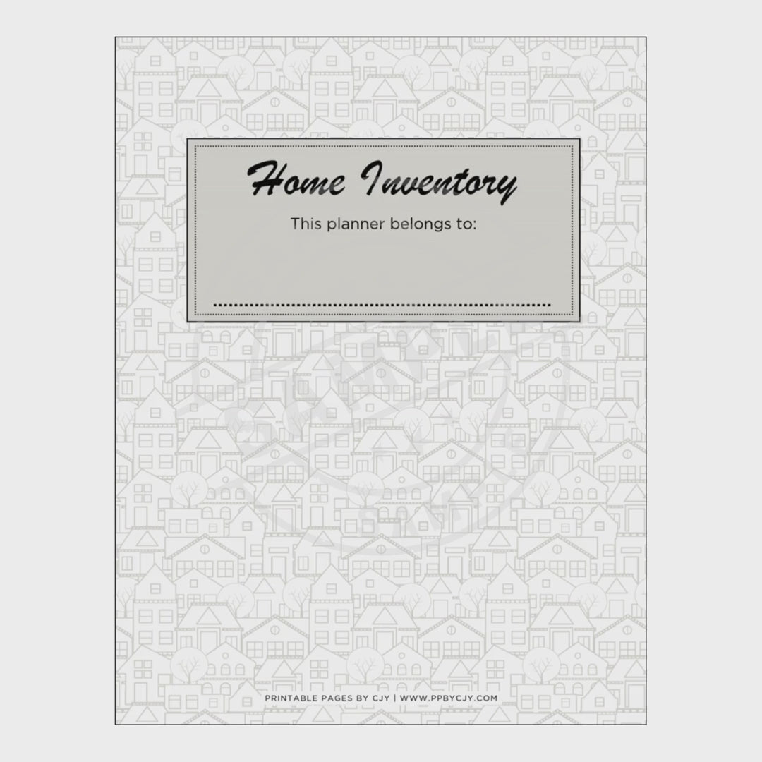 video for Collection of home management sheets on a white background