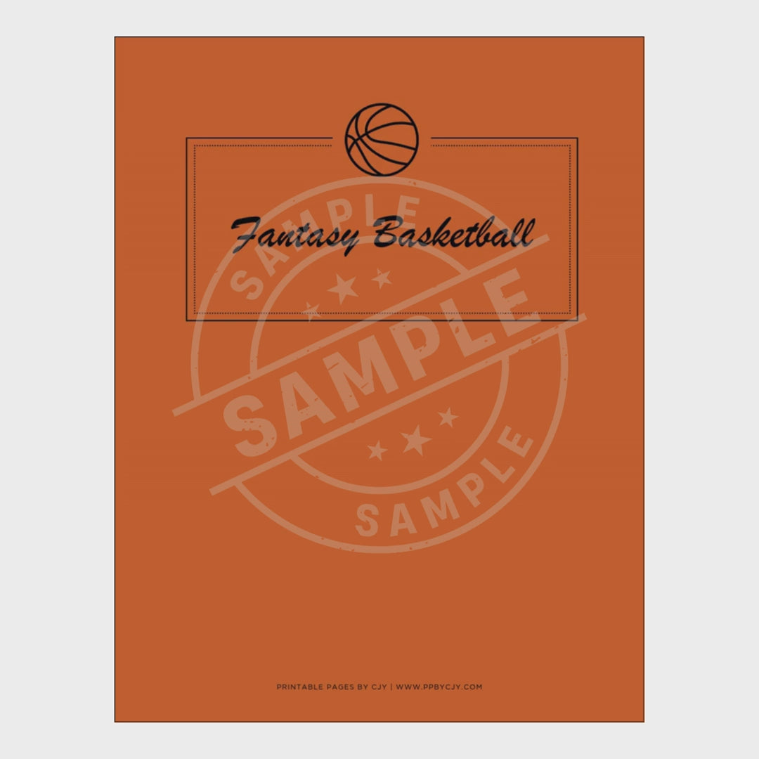 video for Fantasy Basketball Planner Draft Kit & League Tracker Bundle draft page
