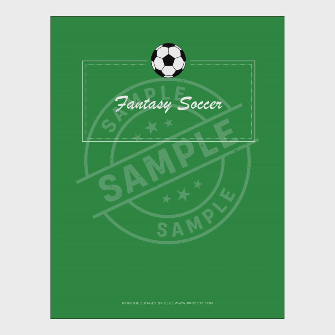 video for Fantasy Soccer Planner Draft Kit & League Tracker Bundle draft page
