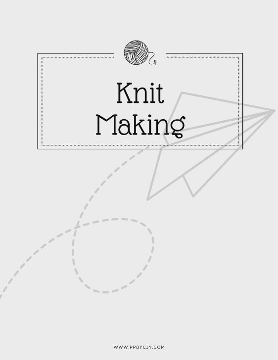 Knitting project printable PDF template bundle with sections for yarn inventory, needle inventory, project tracker, and planner.
