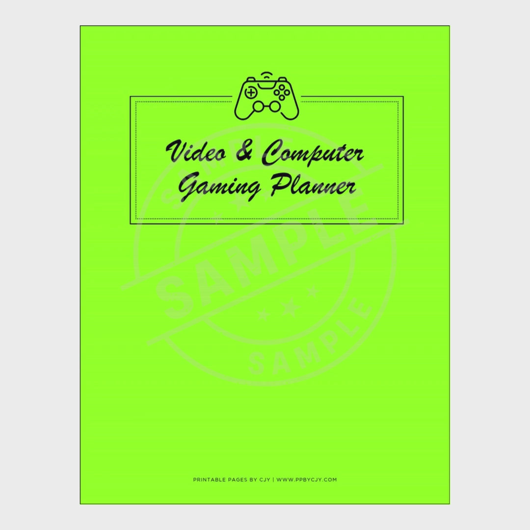 video for Gaming Planner PC Video Game Backlog & Progress Tracker Bundle backlog page
