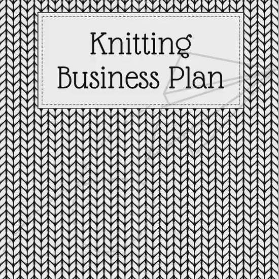 Knitting Business Planner Printable Template – Digital download for organizing business strategy, product development, marketing, and sales for knitting entrepreneurs