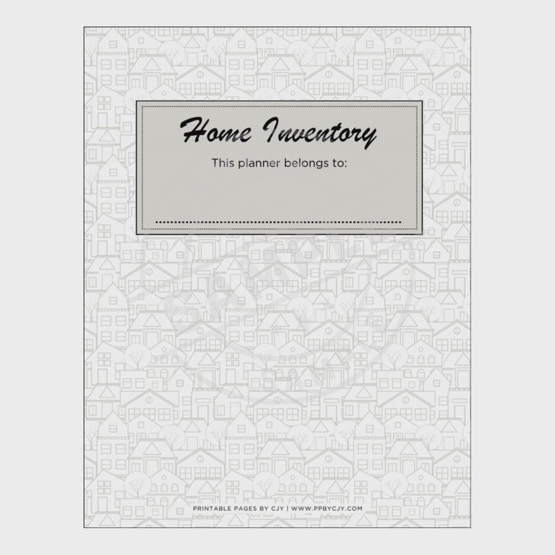 video for Collection of home management sheets on a white background