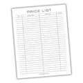 Price List Printable PDF Template
