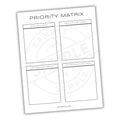 Priority Matrix Printable PDF Template