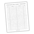 Procedure Cost Tracker Printable PDF Template