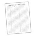Raffle Ticket Tracker Printable PDF Template