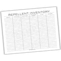 Repellent Inventory Printable PDF Template