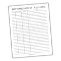 Retirement Funds Tracker Printable PDF Template